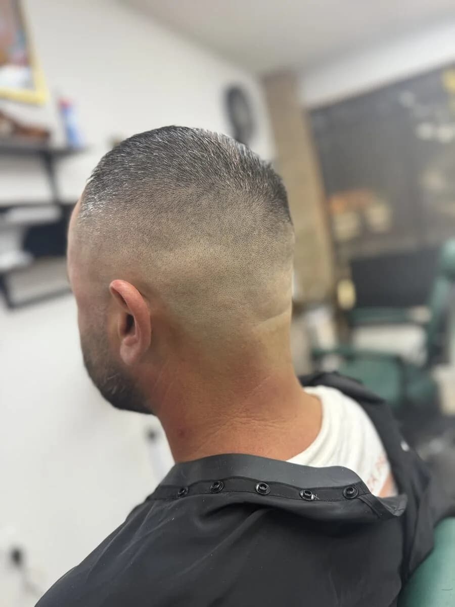Skin fade back view — Blessed Barbershop Daphne AL