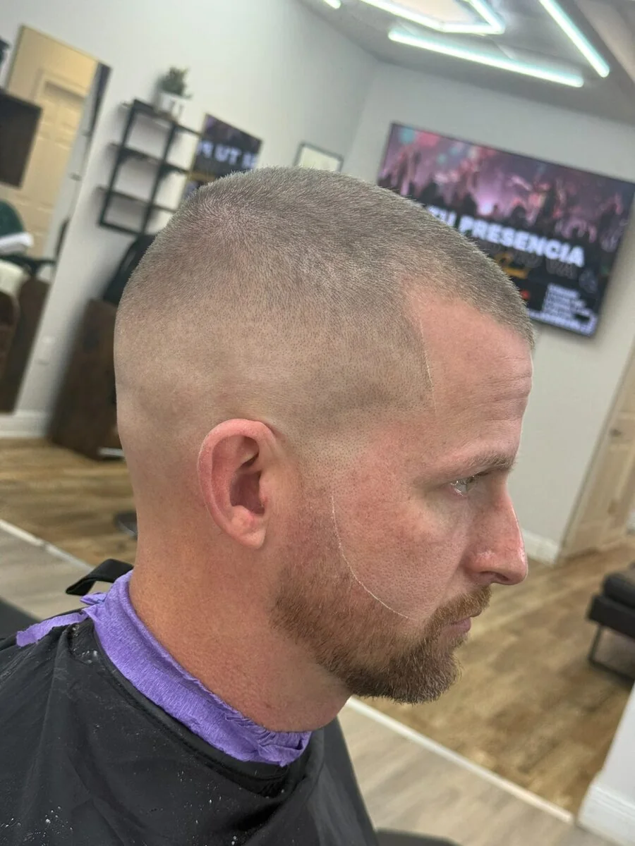 Skin fade with beard — Blessed Barbershop Baldwin County