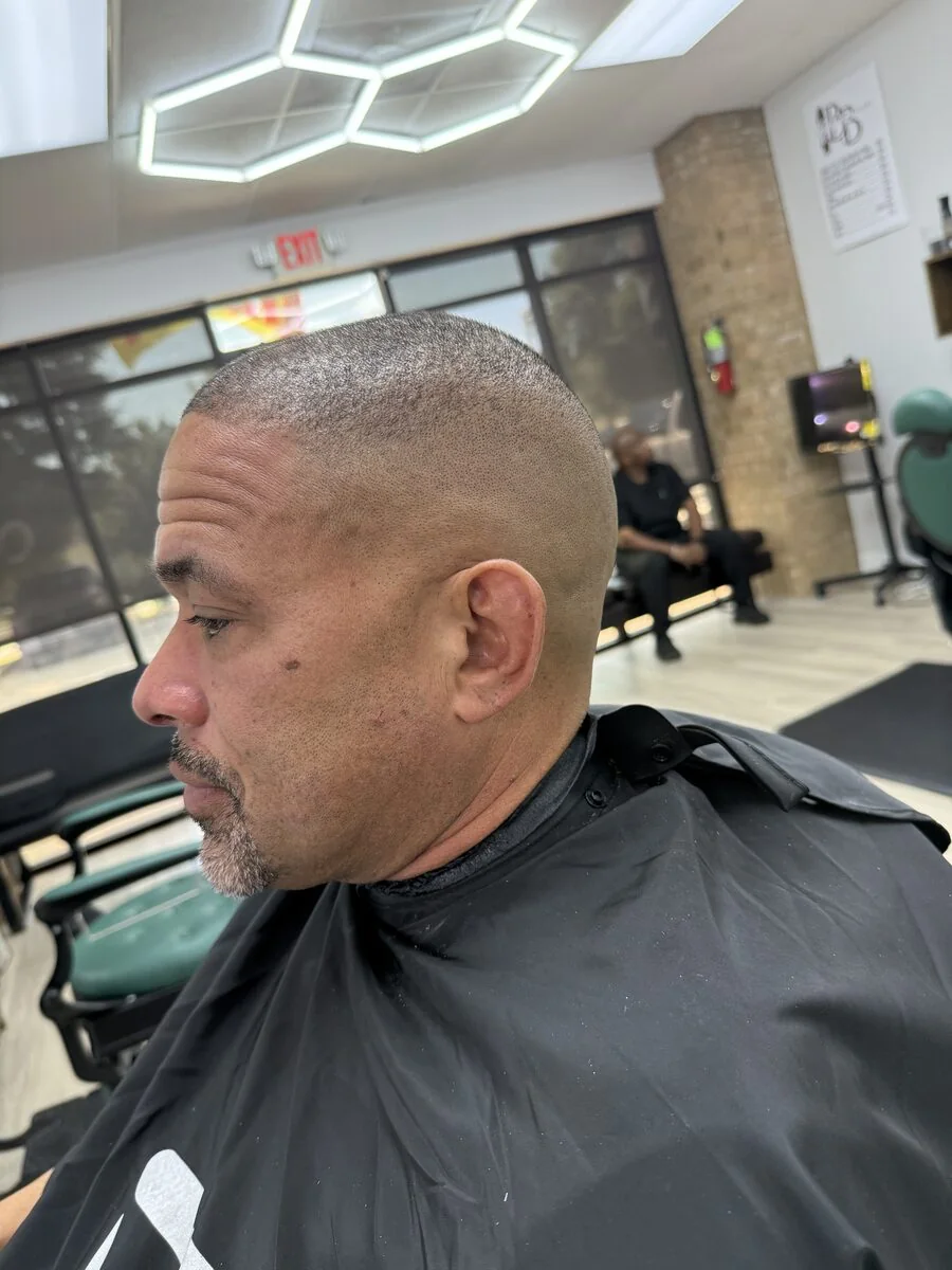 Short buzz fade with beard — Blessed Barbershop Daphne AL