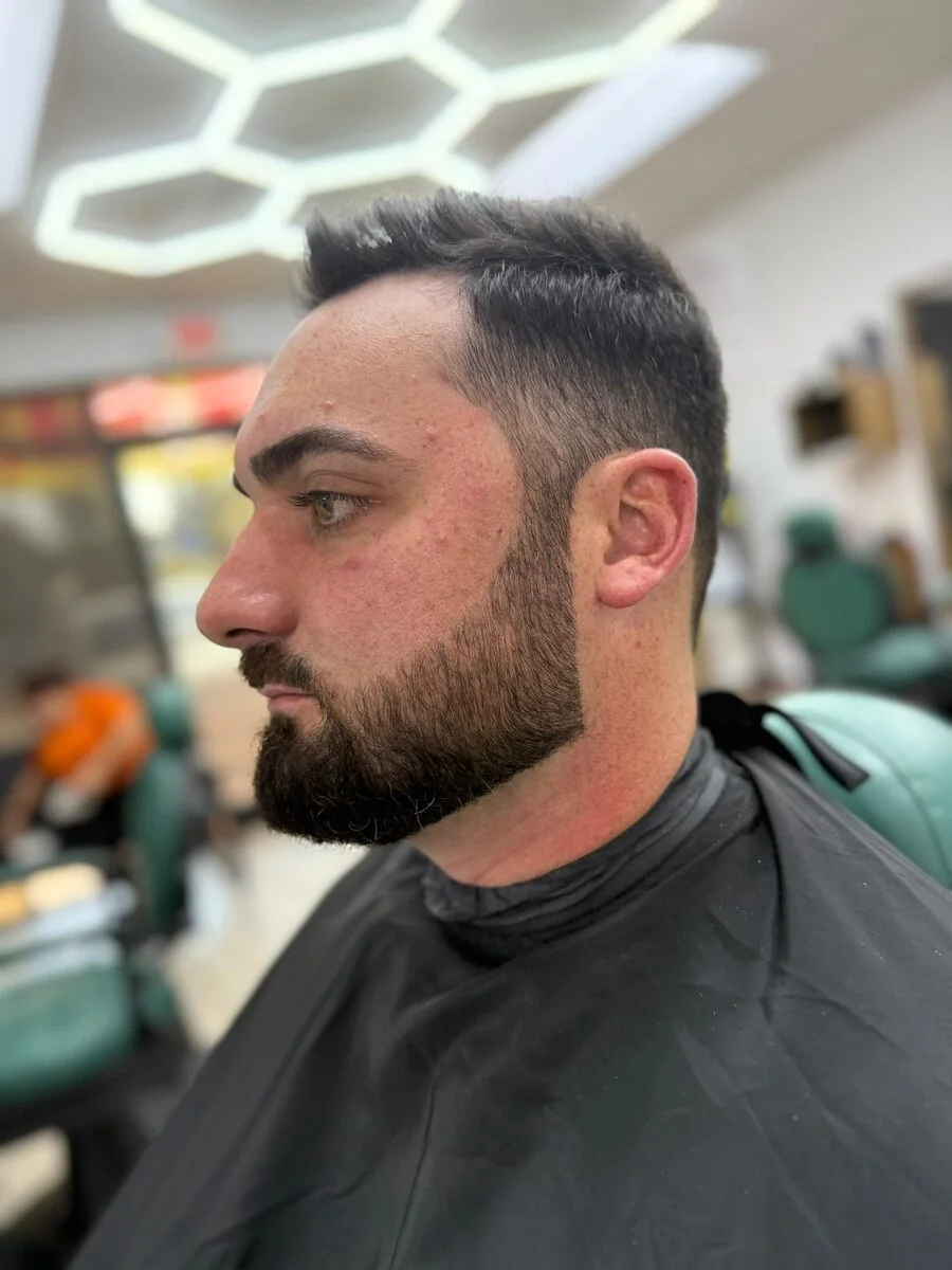 Fade with full beard — Blessed Barbershop Daphne AL