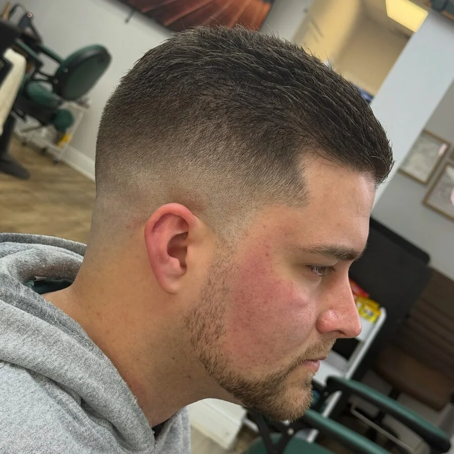Mid fade with beard — Blessed Barbershop Daphne AL