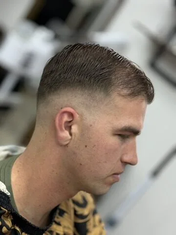 Slick back fade — Blessed Barbershop Daphne AL
